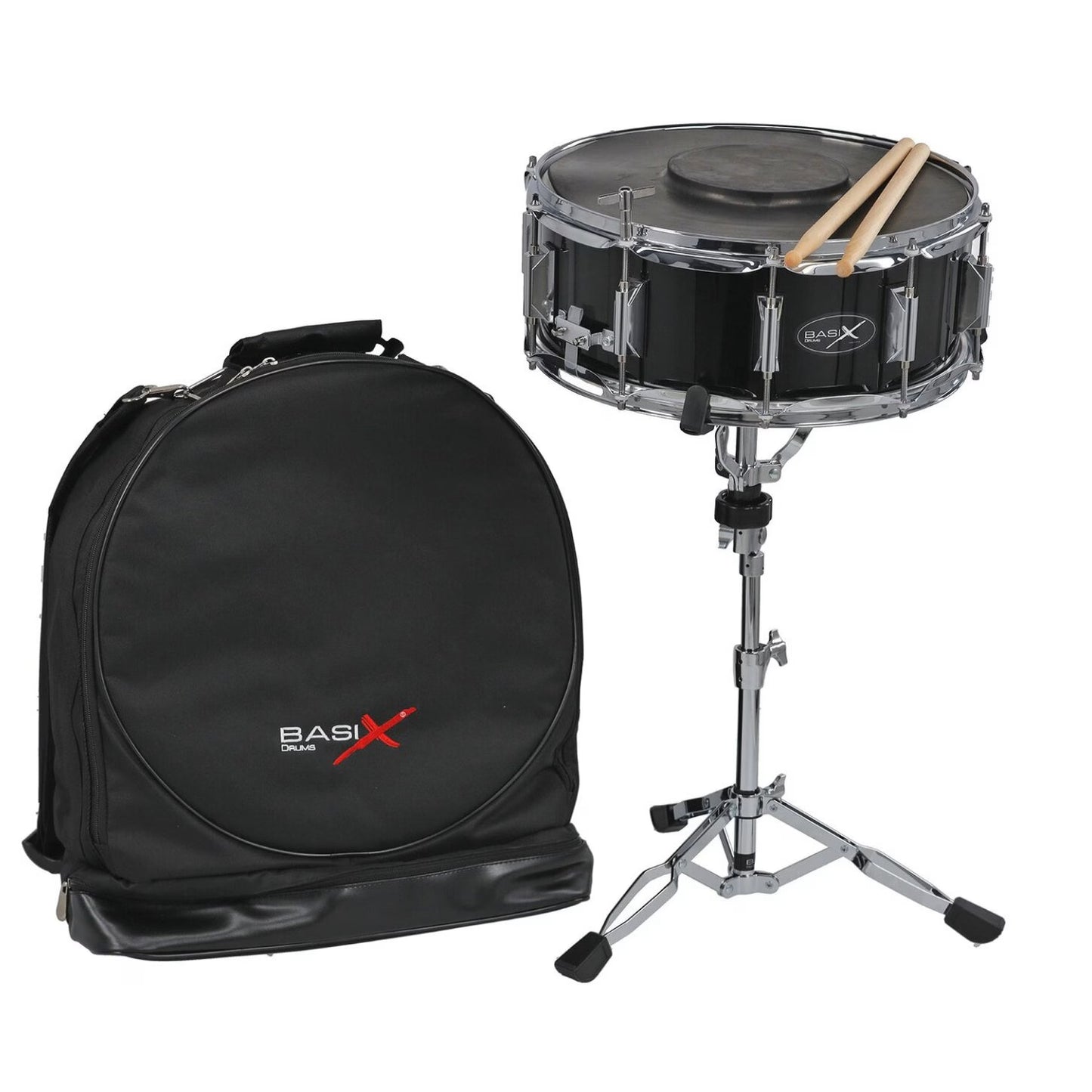 BASIX Snaredrum Set inkl. Ständer & Rucksack