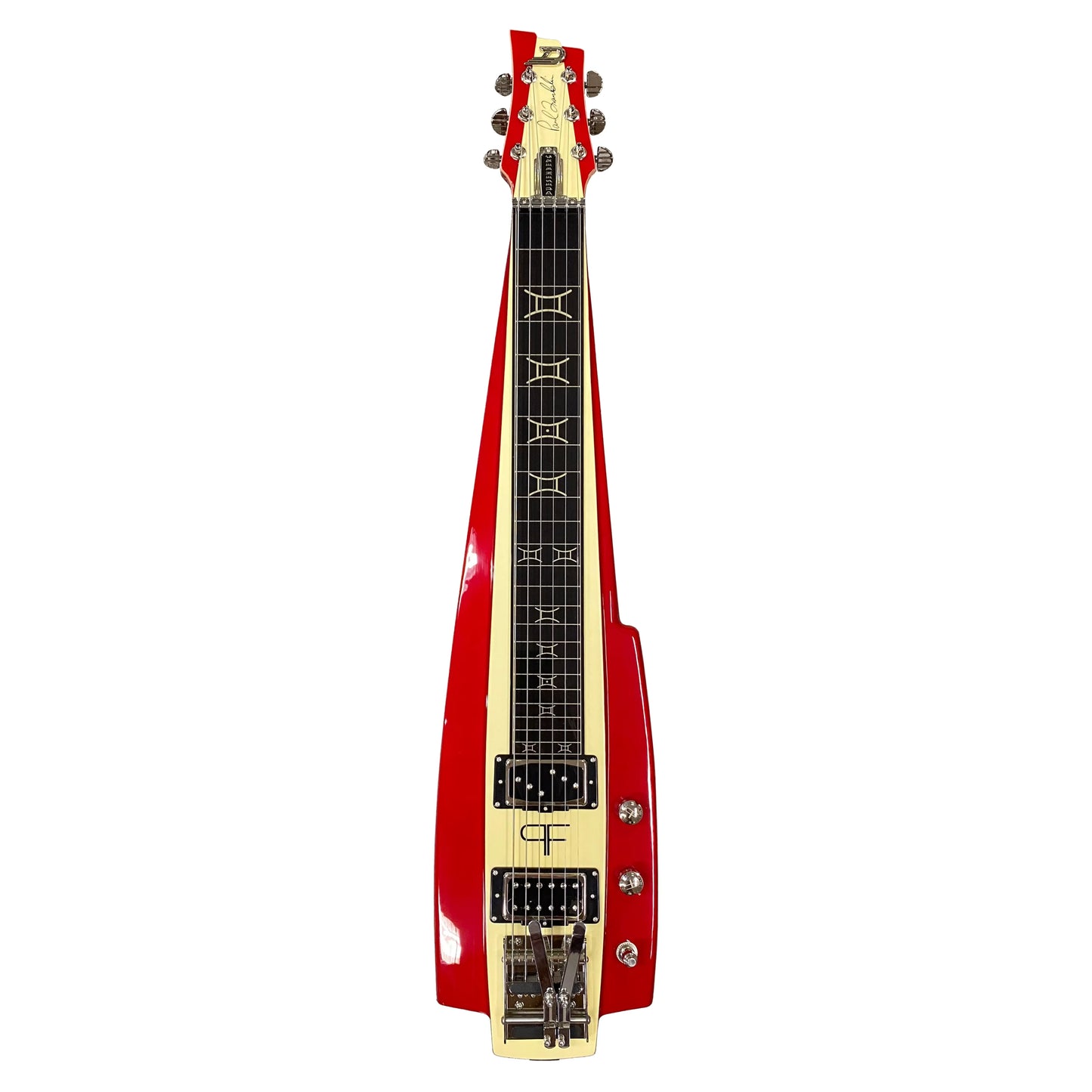 DUESENBERG Paul Franklin LAPSTEEL Red/Vintage White Incl. Case
